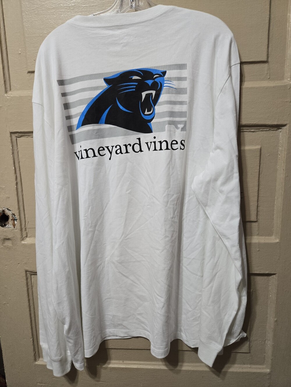 Vineyard Vines Carolina Panthers Long Sleeve 100% Cotton Shirt Size: 3X